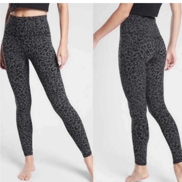 Athleta leopard print Elation high waisted leggings - Picture 1 of 8